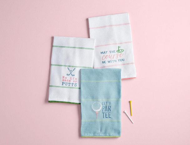 Lets Par Tee Golf Waffle Towel