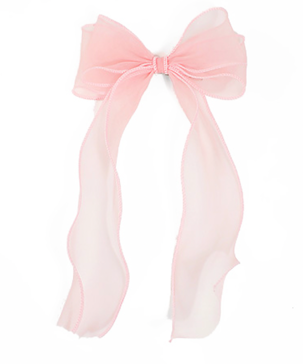 Chiffon Double Bow Barrette