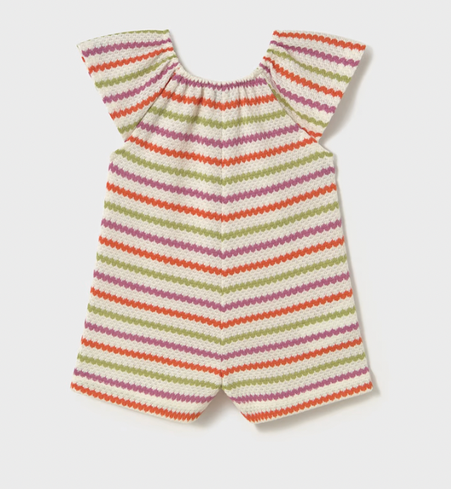 Stripe Crochet Romper