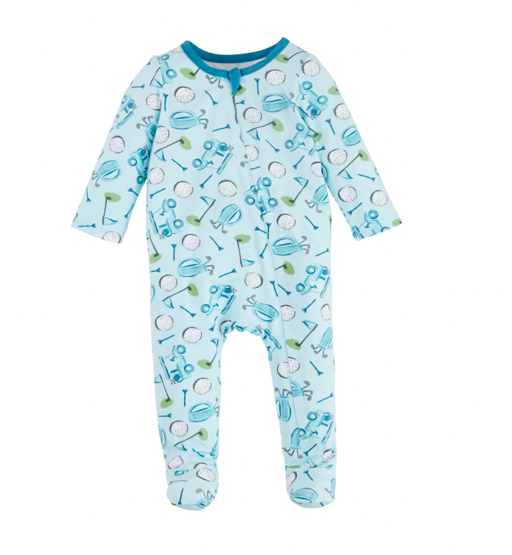Boy Golf Sleeper Bib Set