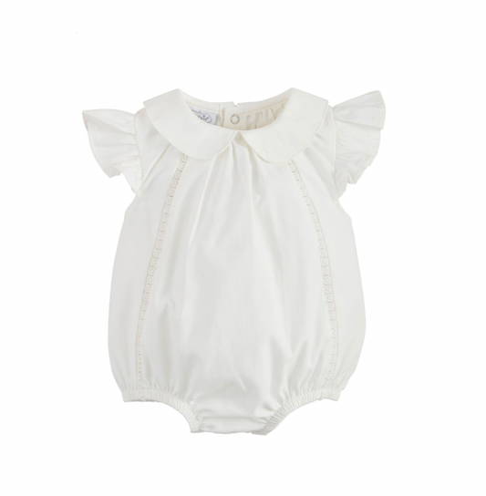 White Collared Poplin Bubble