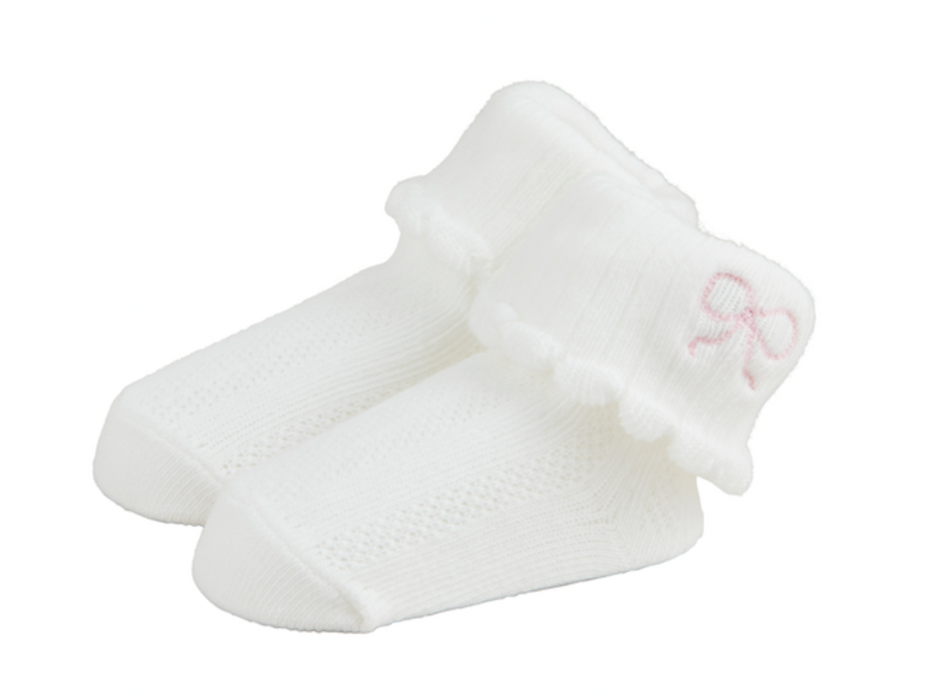 Bow Pointelle Socks