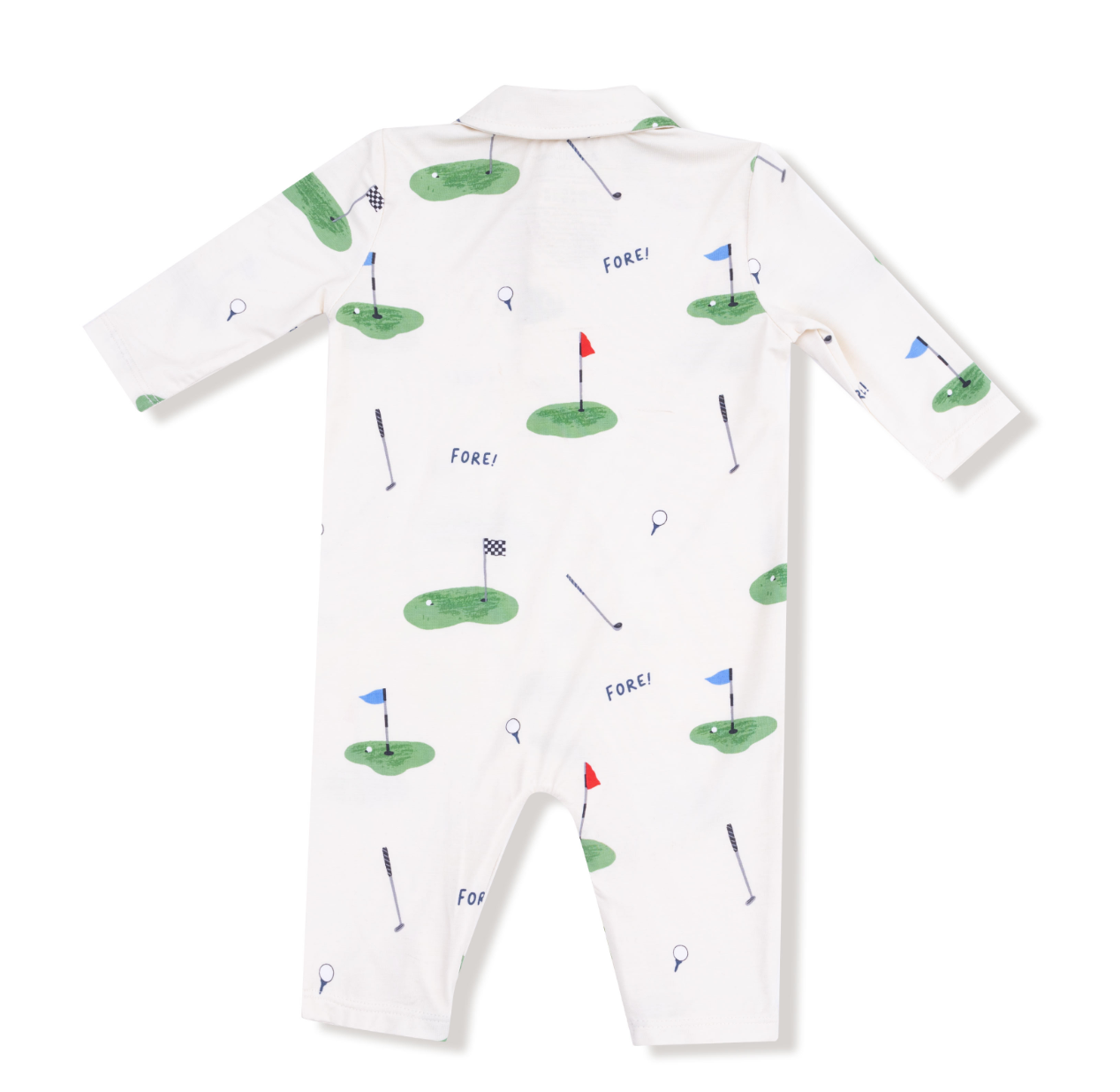 All Fore Golf Polo Romper