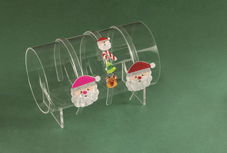 Red Santa Acrylic Headband