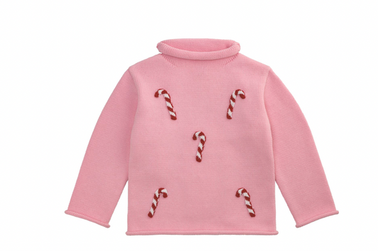 Candy Cane Rollneck Sweater