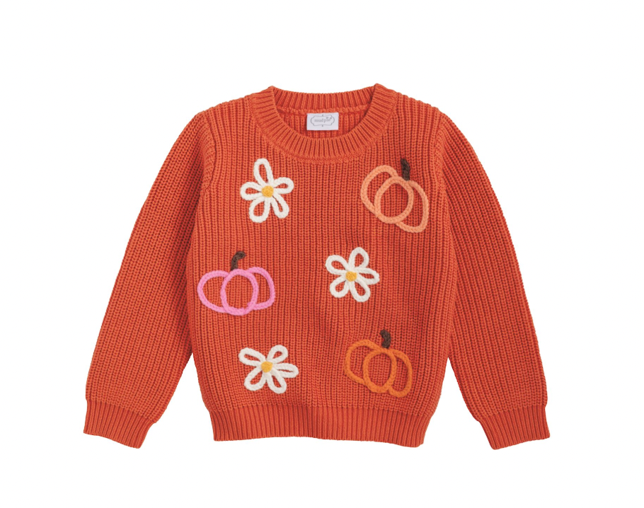 Pumpkin Flower Sweater