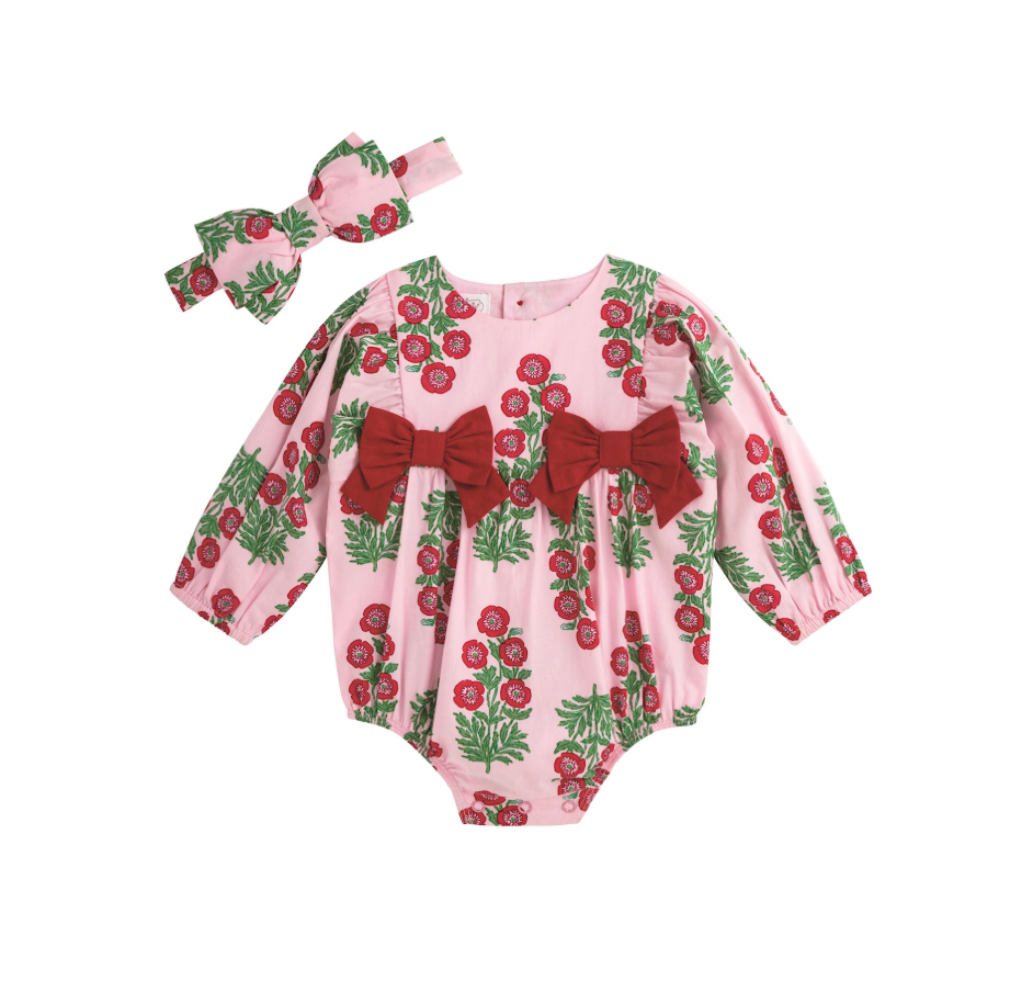 Christmas Block Bubble/Headband Set