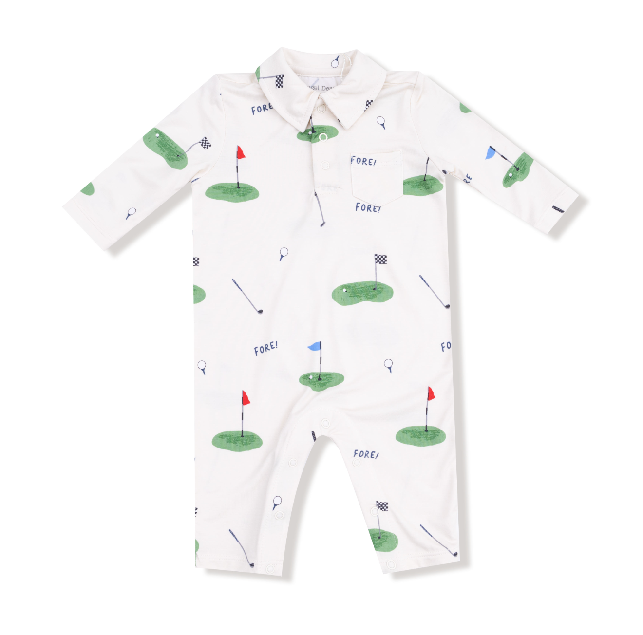 All Fore Golf Polo Romper