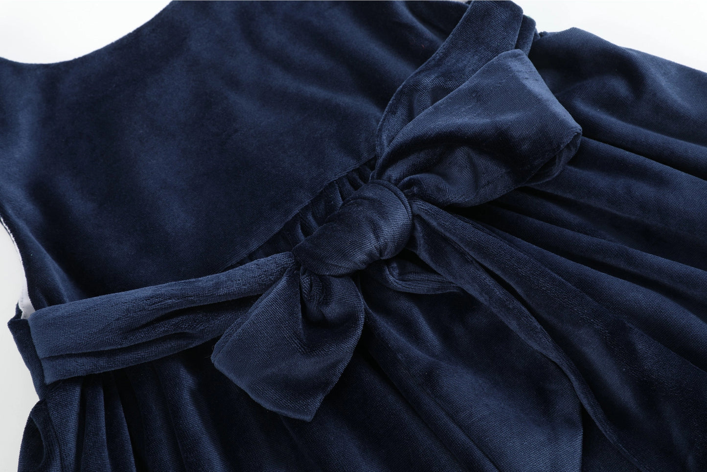 Blue Velour Santa Jumper Dress