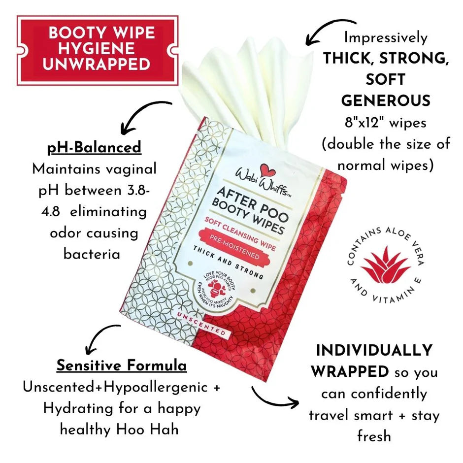 Booty Wipes 6ct Box