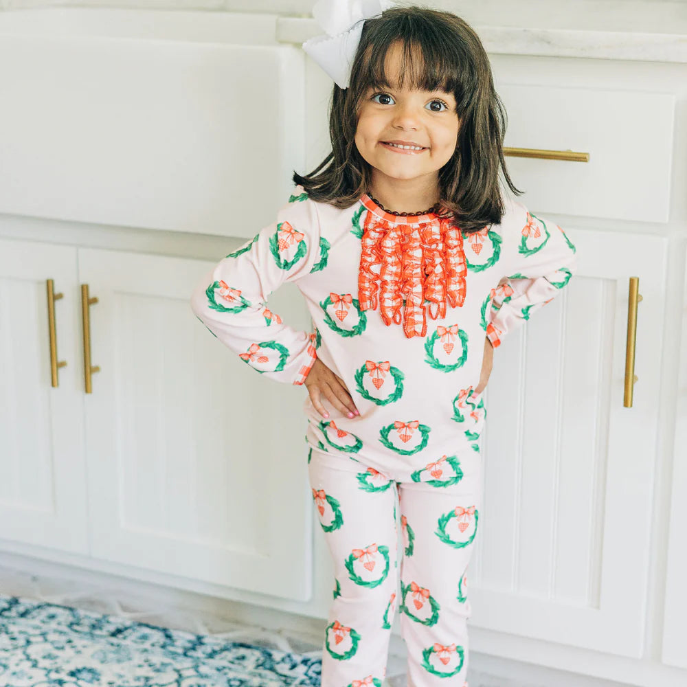 Ruffle christmas discount pajamas