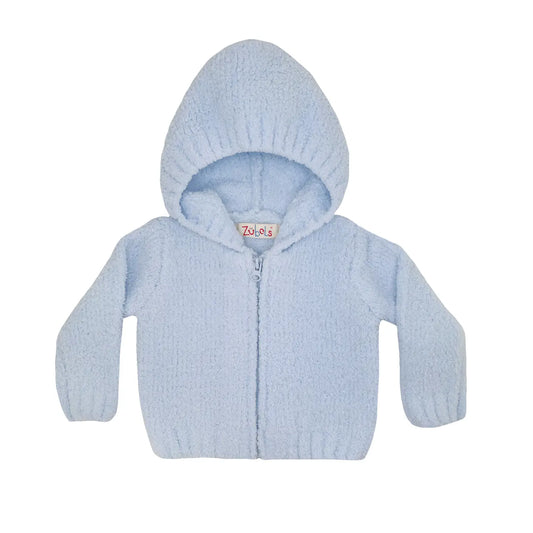 Blue Chenille Hoodie