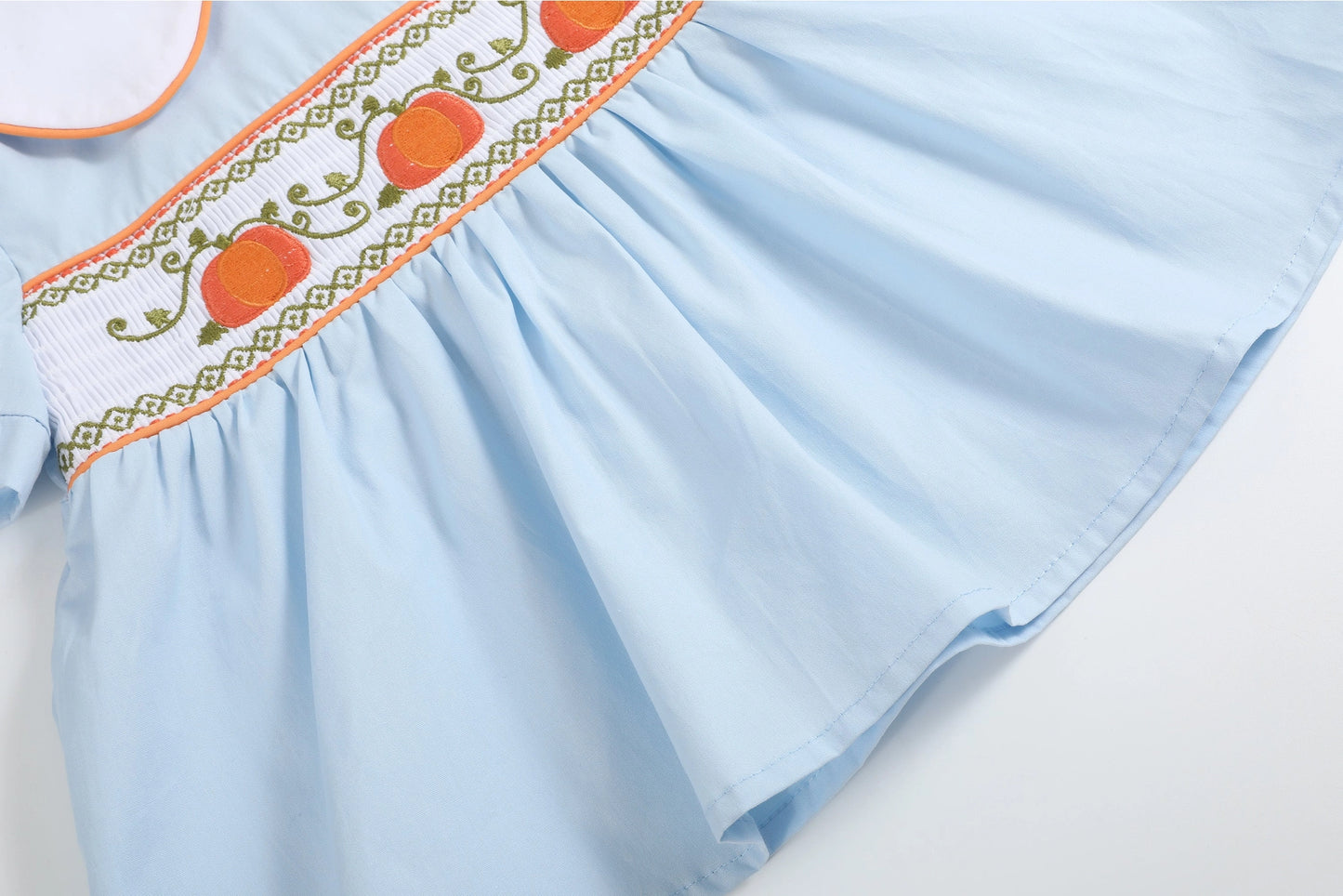 Pumpkin Vine Smock Dress & Bloomers