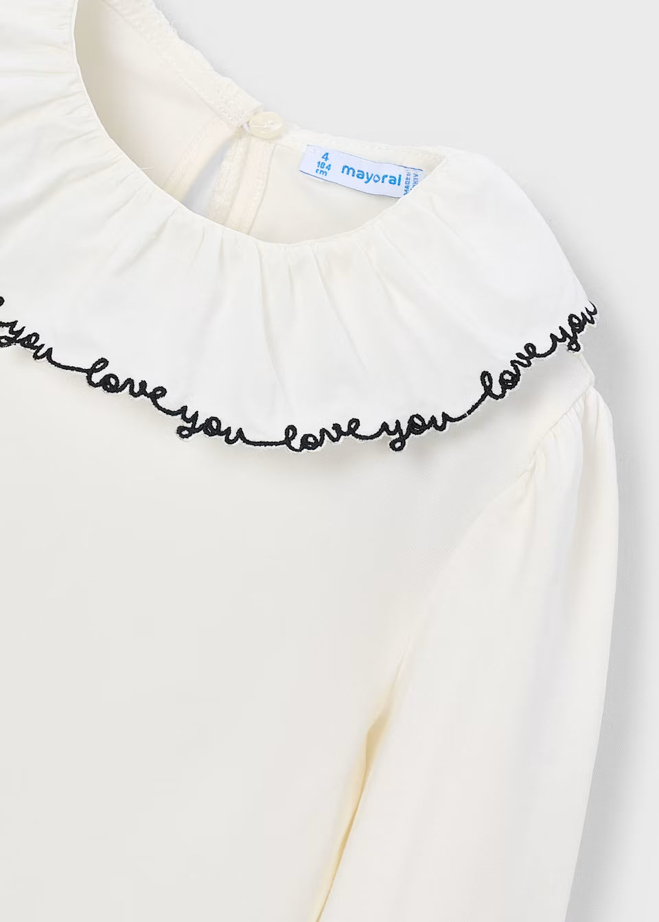 LOVE Ruffle Collar Blouse