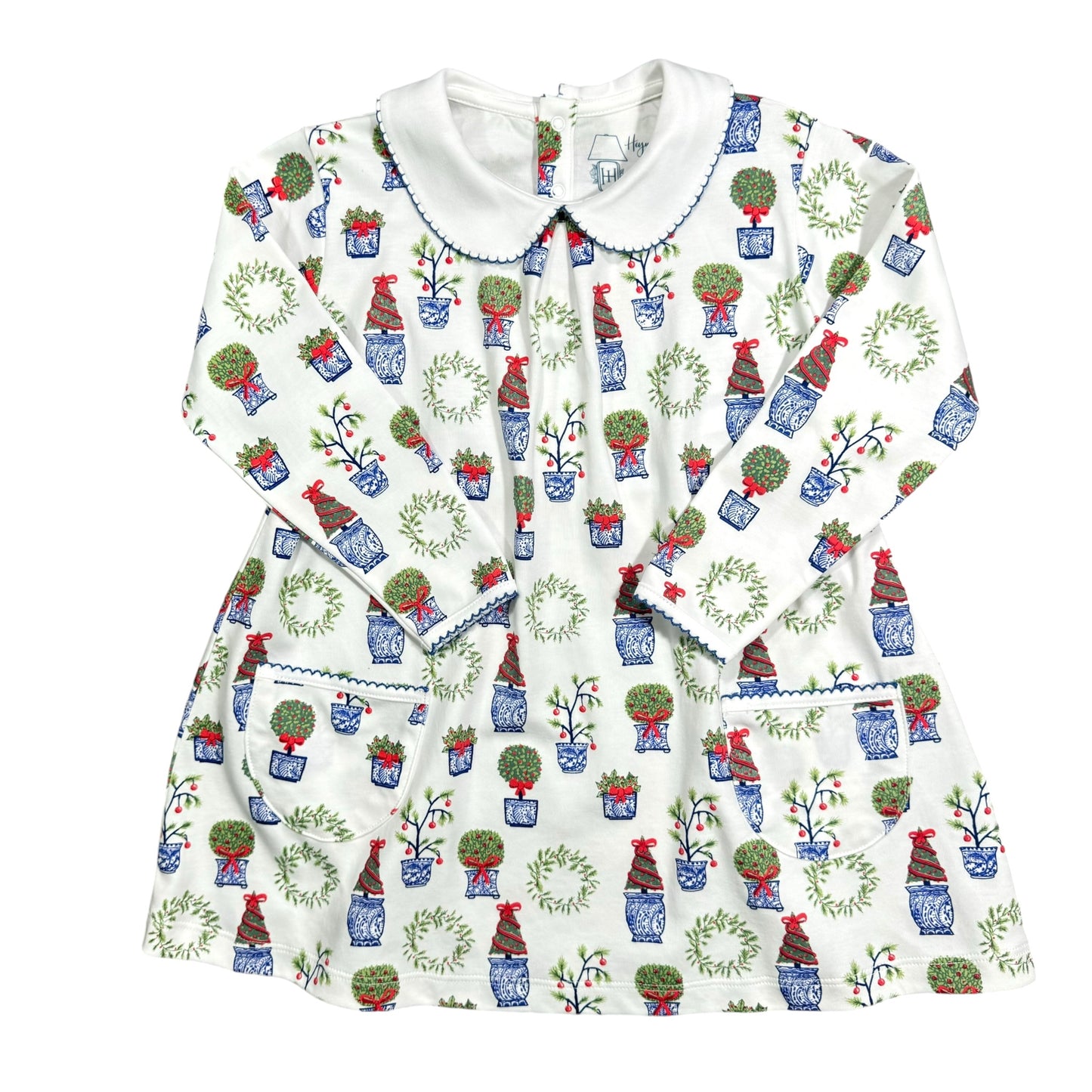 Christmas Planter Twirl Dress