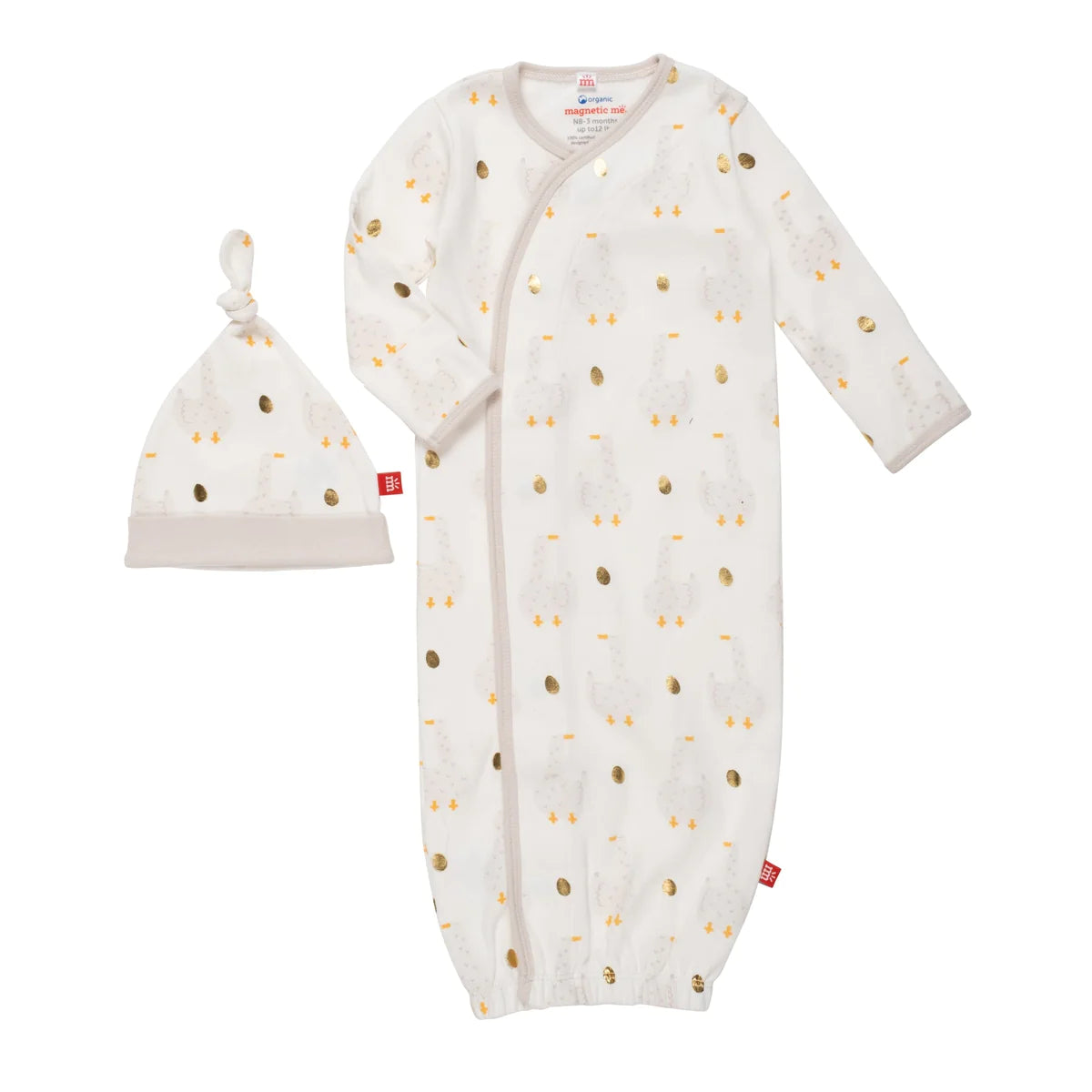 Mummy Goose Gown & Hat Set