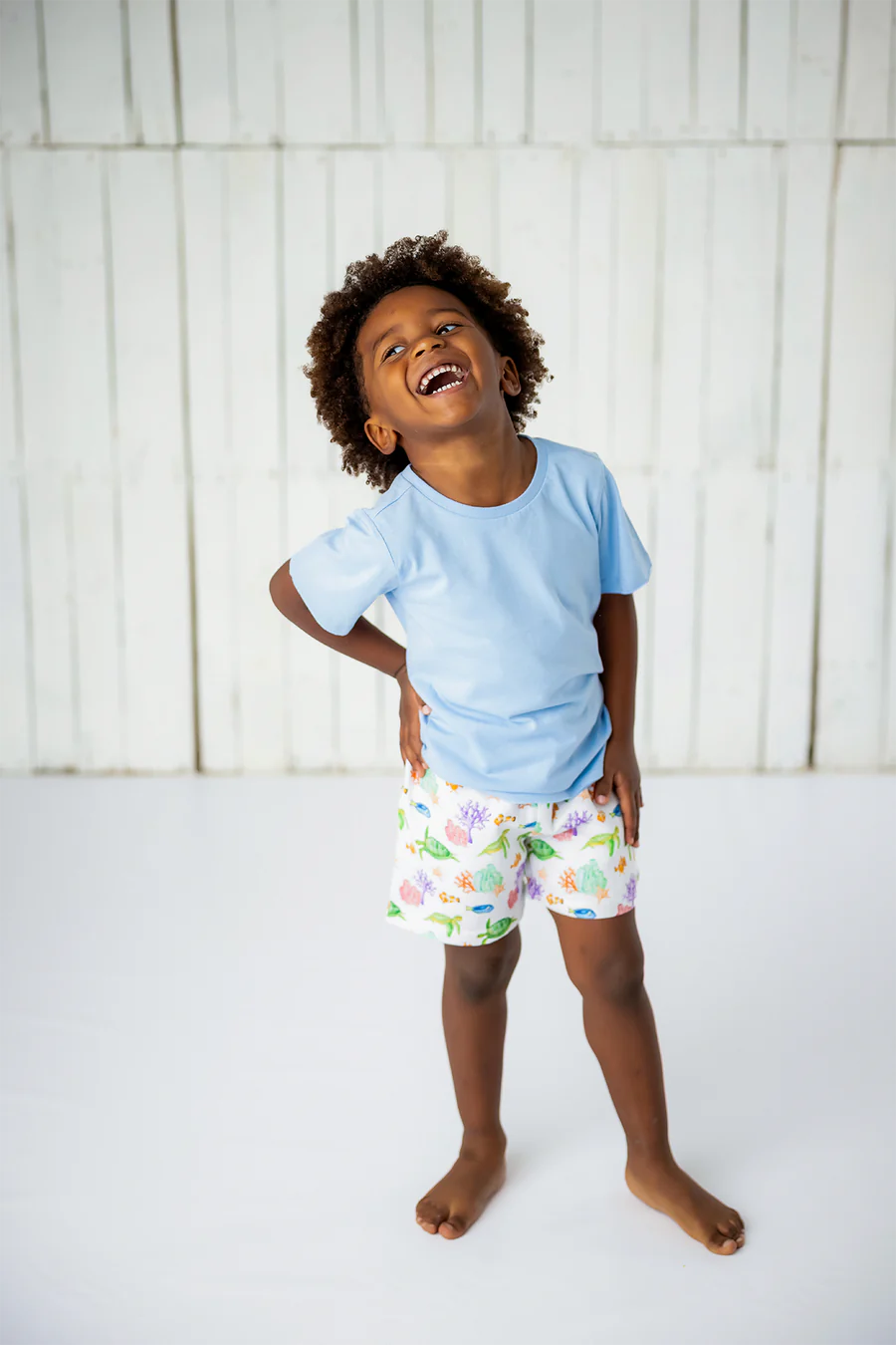 Just Keep Swimming Organic Shorts