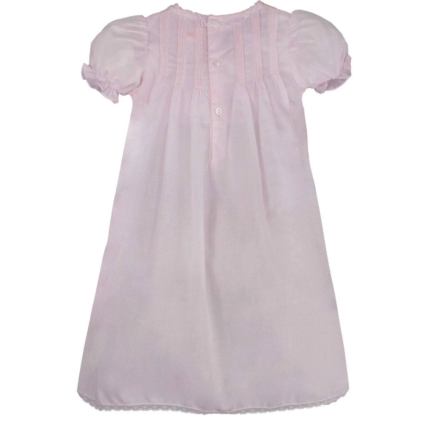 Pink Heirloom Lace Hand Emb Gown