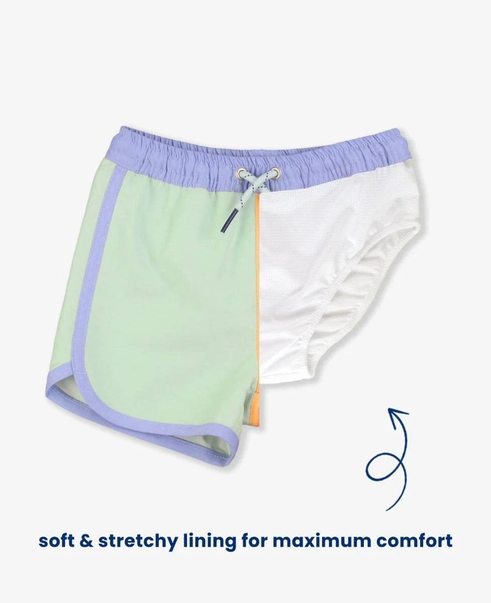 Periwinkle, Green, Ginger Trunks
