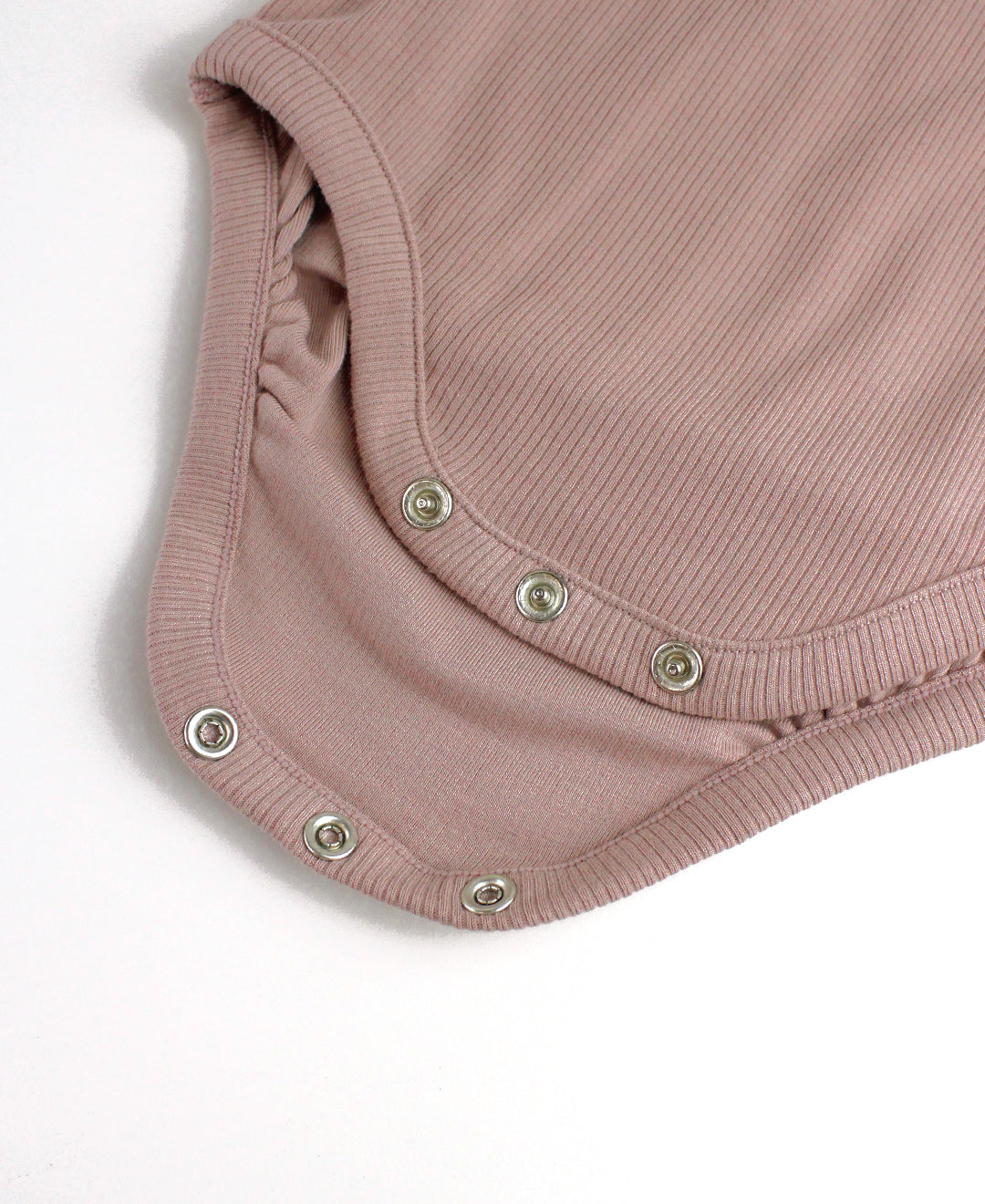 Dusty Lilac Rib Ruffle Pant Set