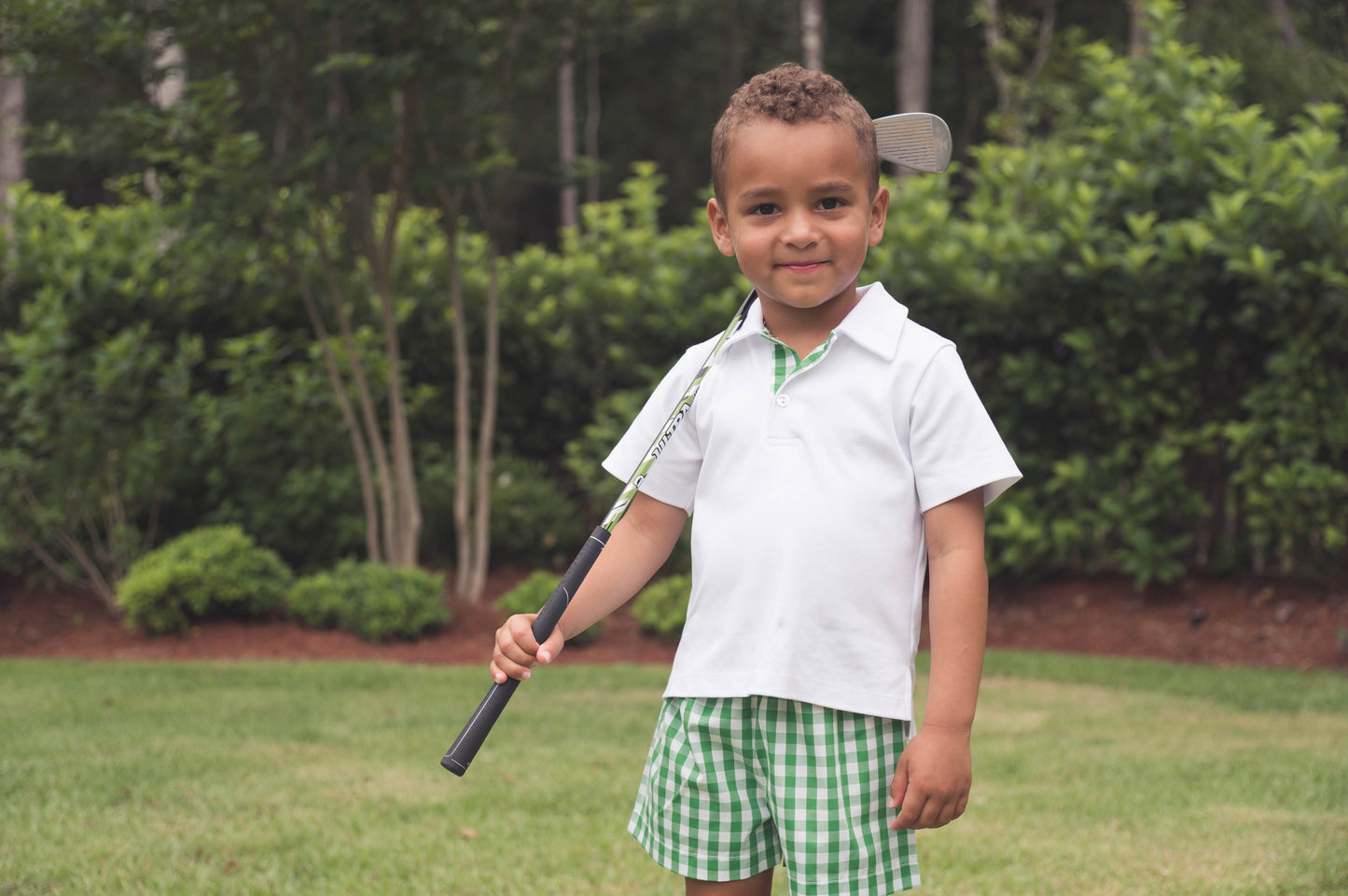 Grn Gingham Stewart Short