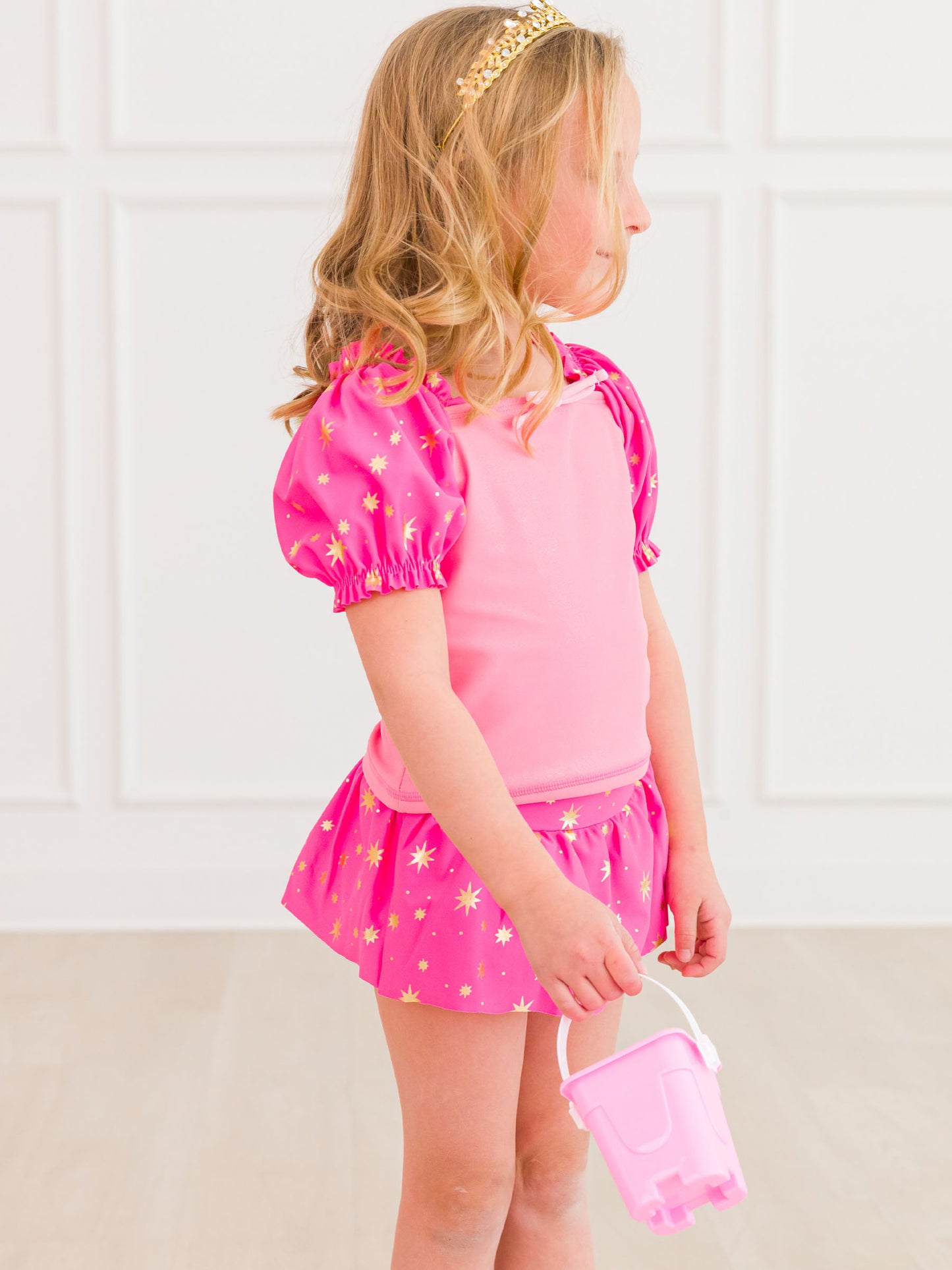 Pink Princess 2PC Skirted Swimsuit