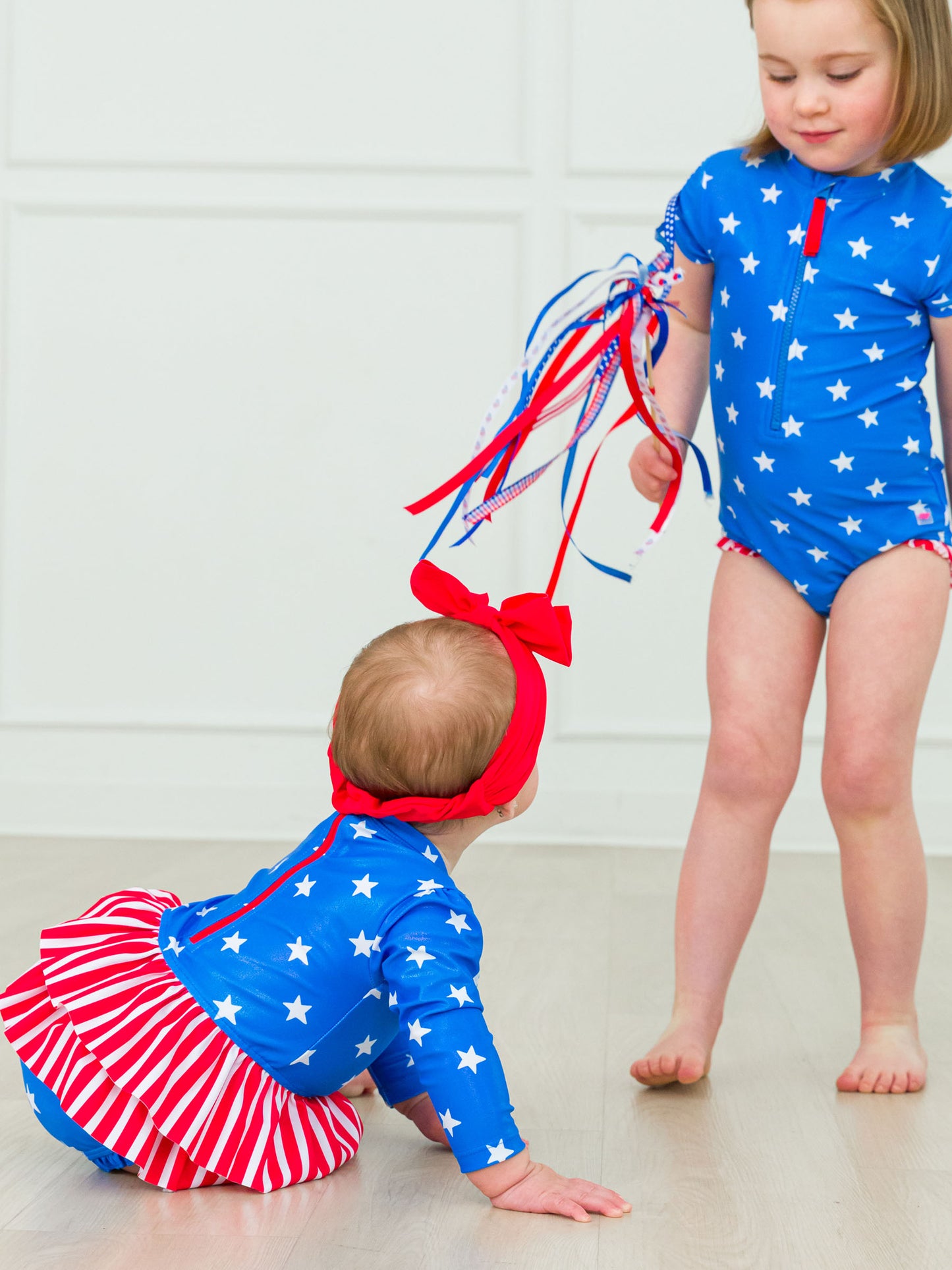 Skirted Stars & Stripes LS 1PC