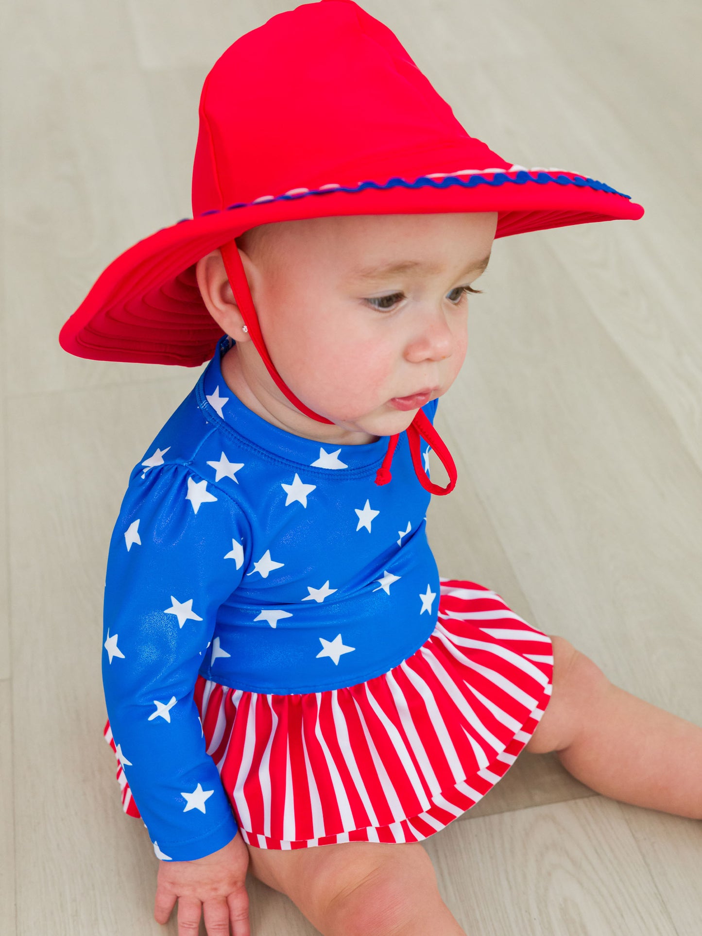 Skirted Stars & Stripes LS 1PC