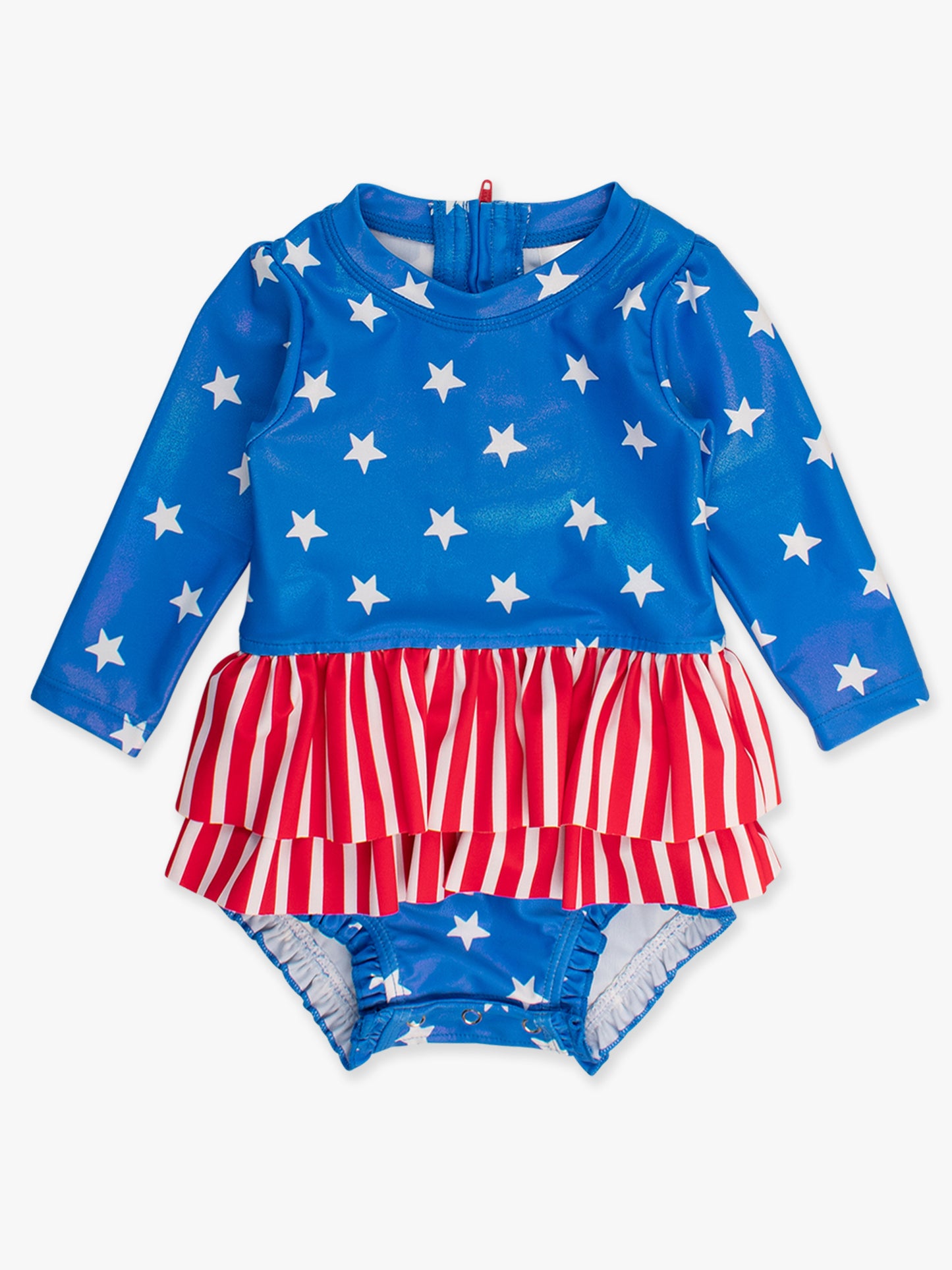 Skirted Stars & Stripes LS 1PC