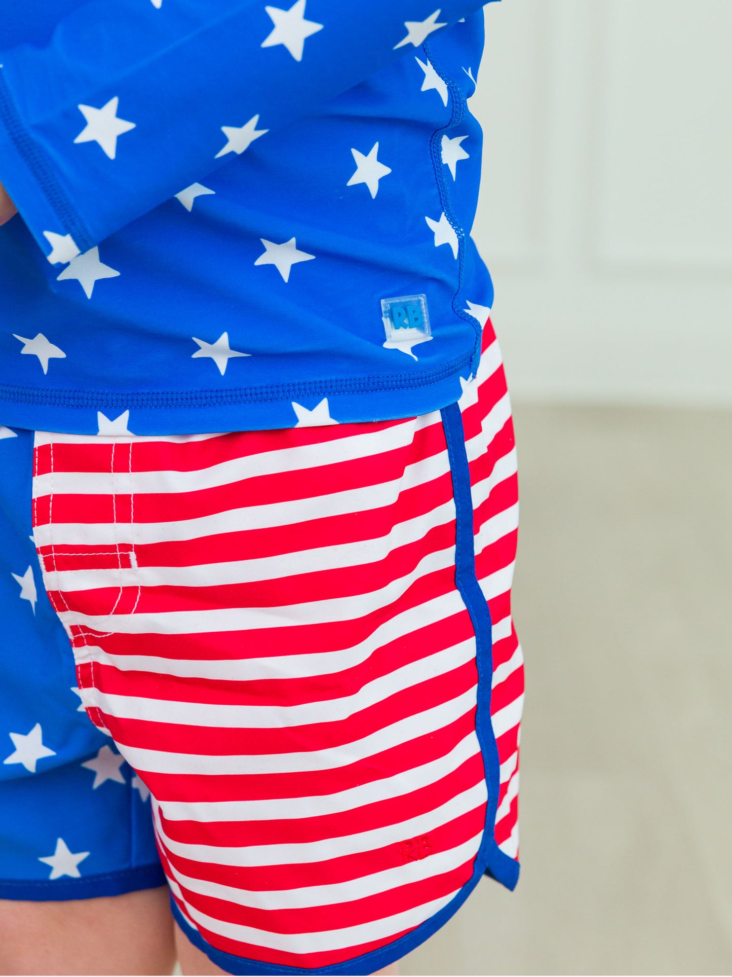 Dolphin Hem Stars & Stripes Swim Trunk