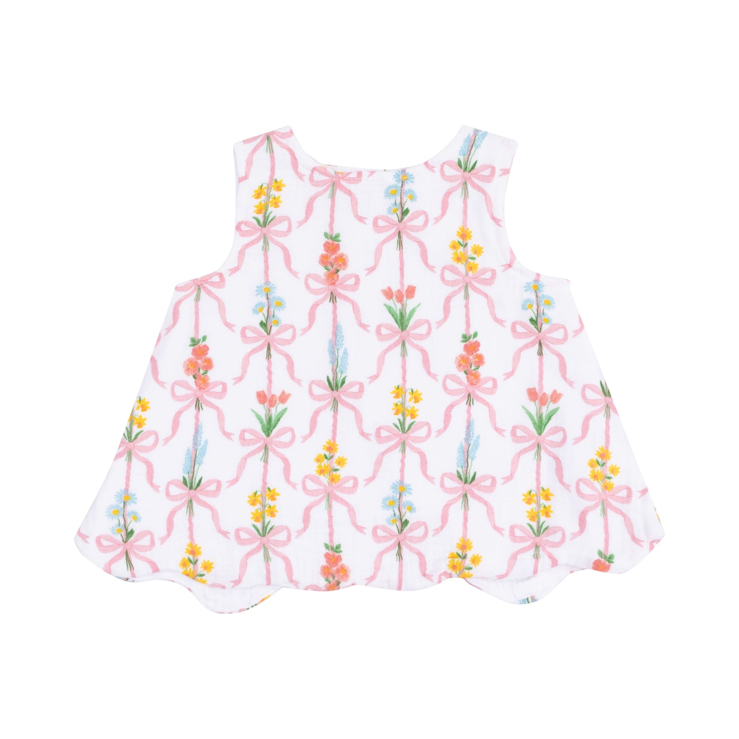 Ribbon Bouquets Scallop Top/Bloomer
