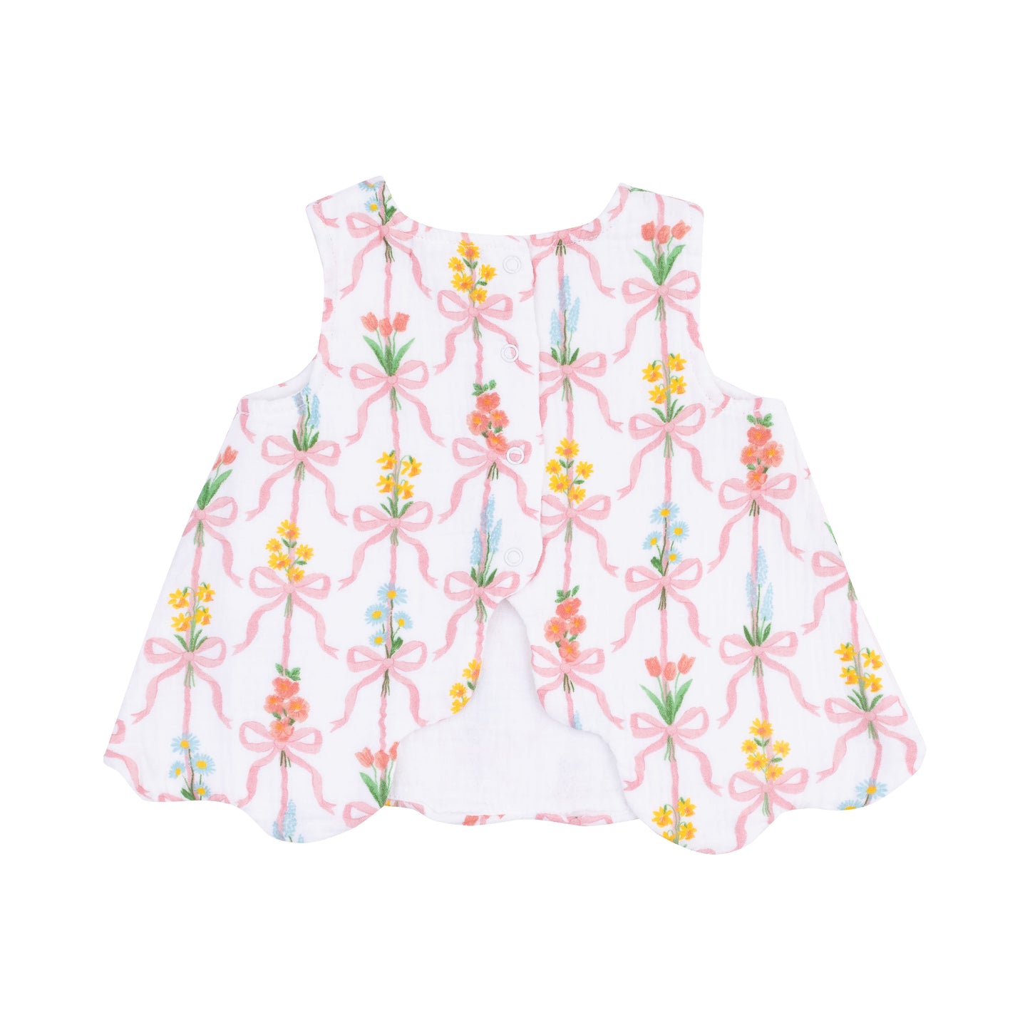 Ribbon Bouquets Scallop Top/Bloomer