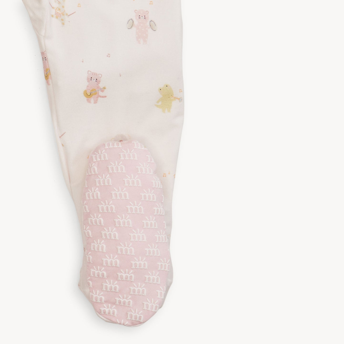 Pink Baby Beats Footie