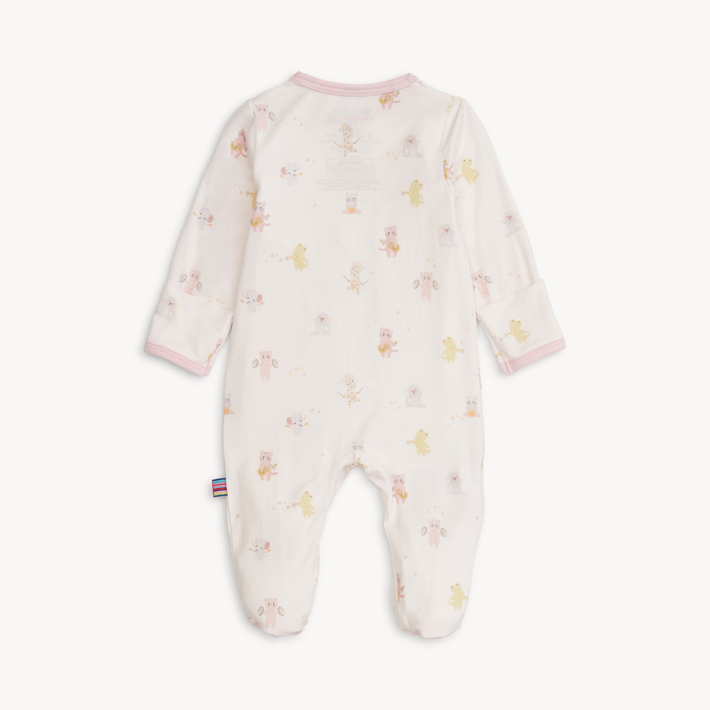 Pink Baby Beats Footie