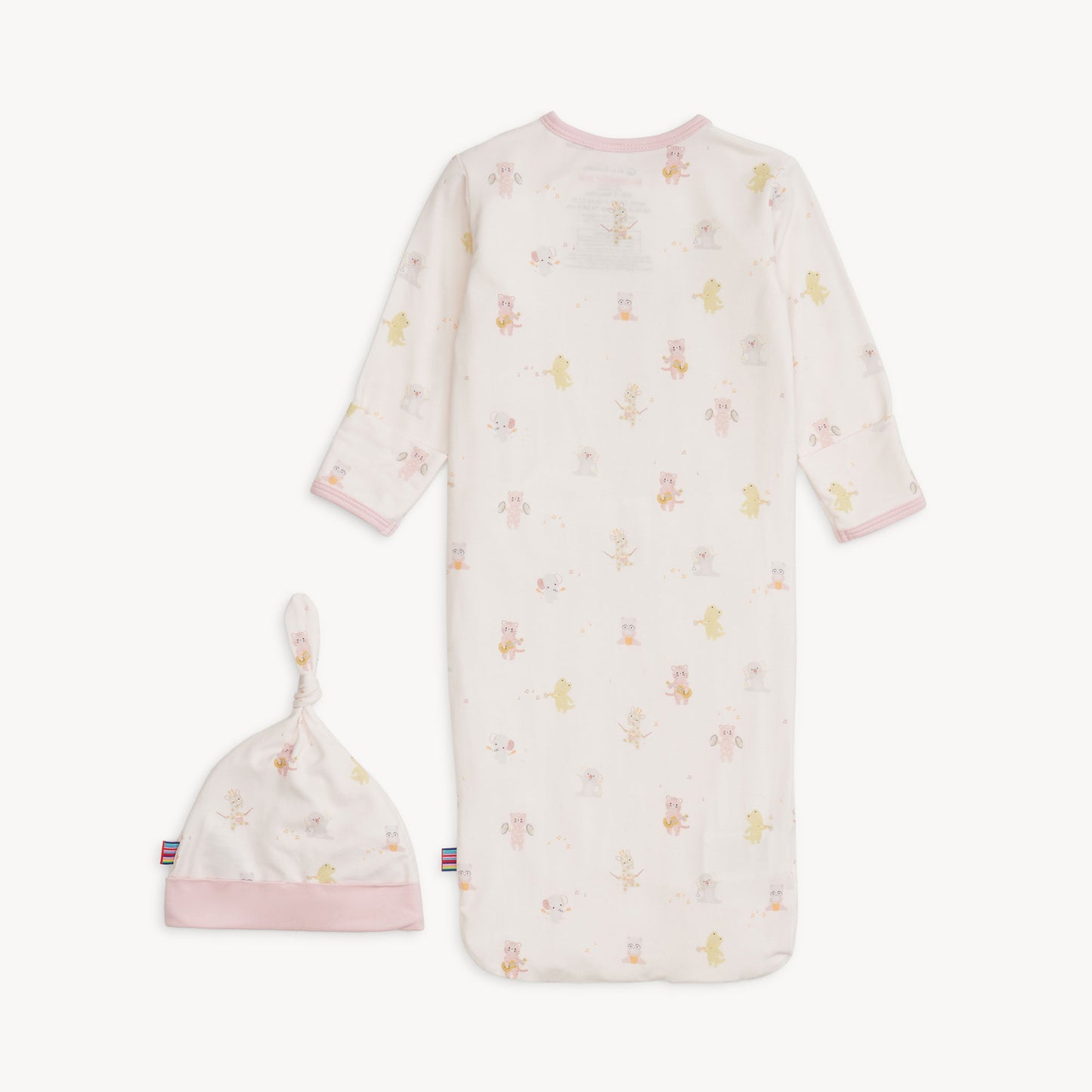 Pink Baby Beats Gown + Hat