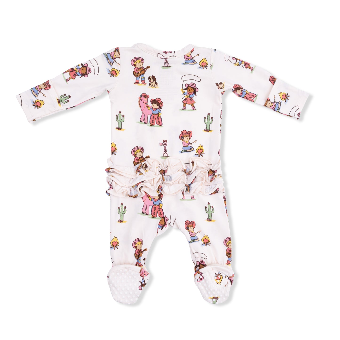 Vintage Cowgirls 2Way Ruffle Footie