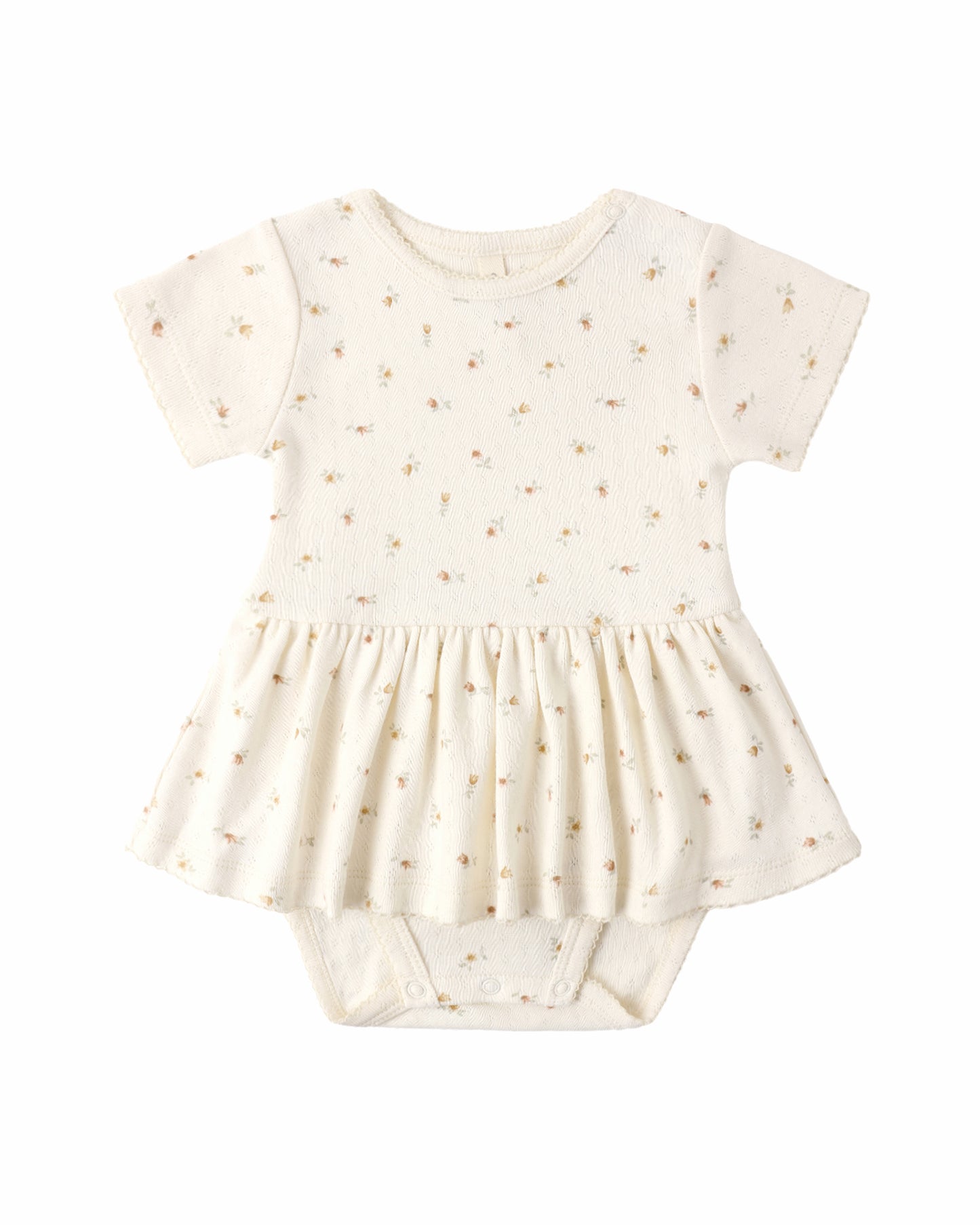 Ivory Pointelle Skirt Bodysuit
