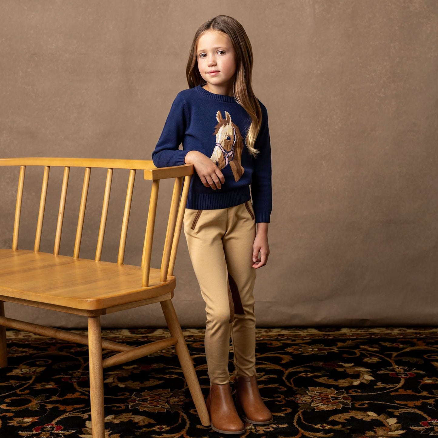 Horse Intarsia Sweater