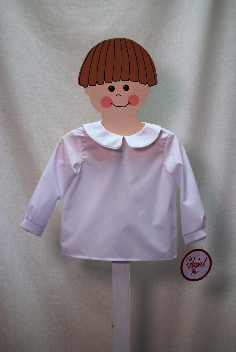 White Piping LS Peter Pan