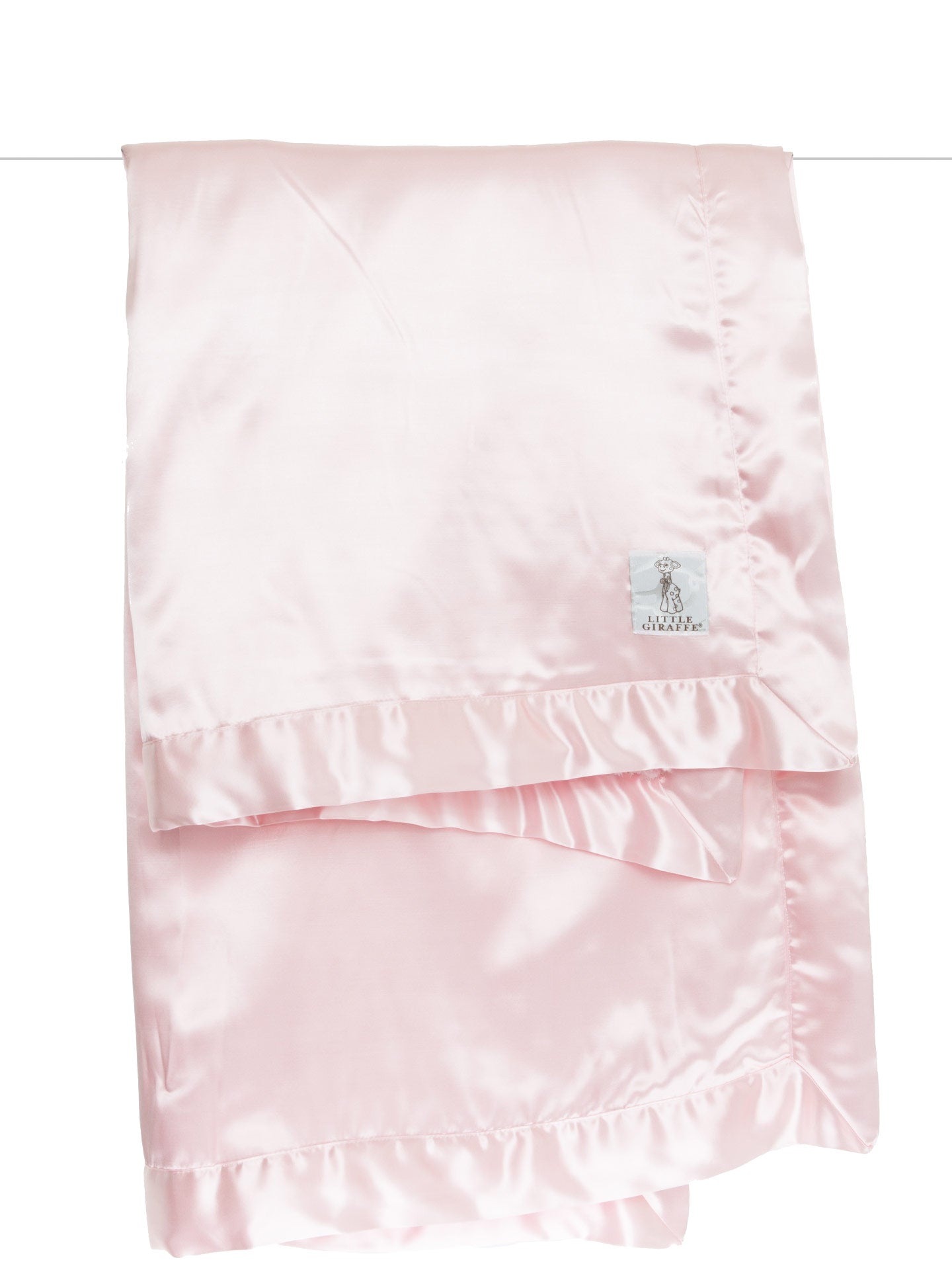Pink Chenille Satin Blanket