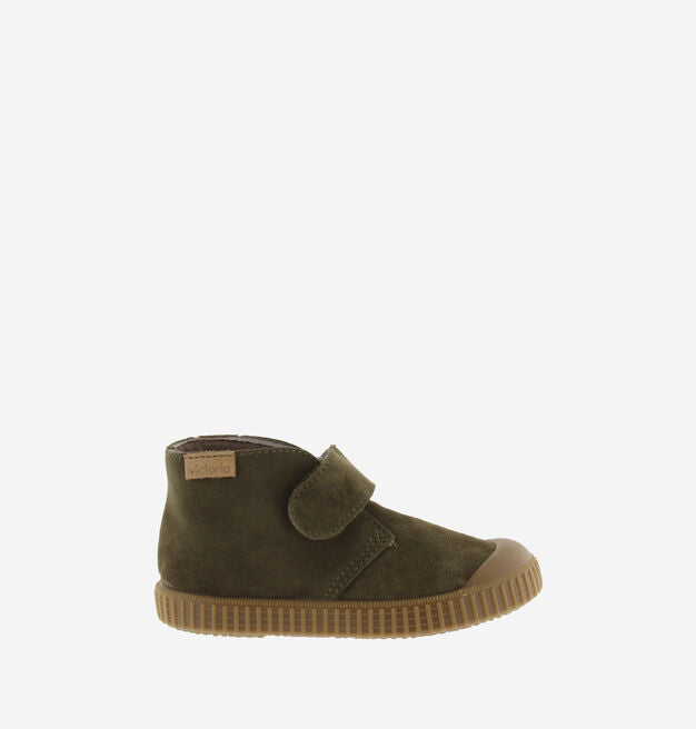 Khaki Safari Leather Plimsoll