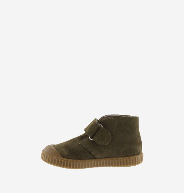 Khaki Safari Leather Plimsoll