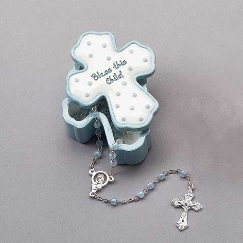 Bless Boy Box W/ Rosary