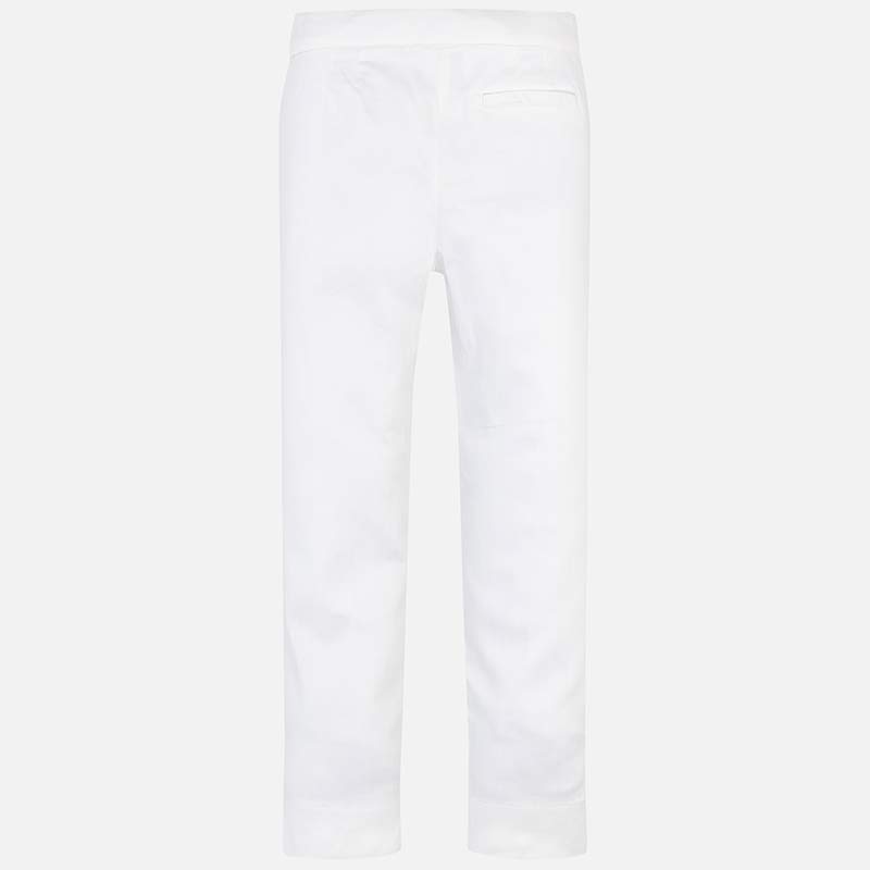 White Satin Trousers