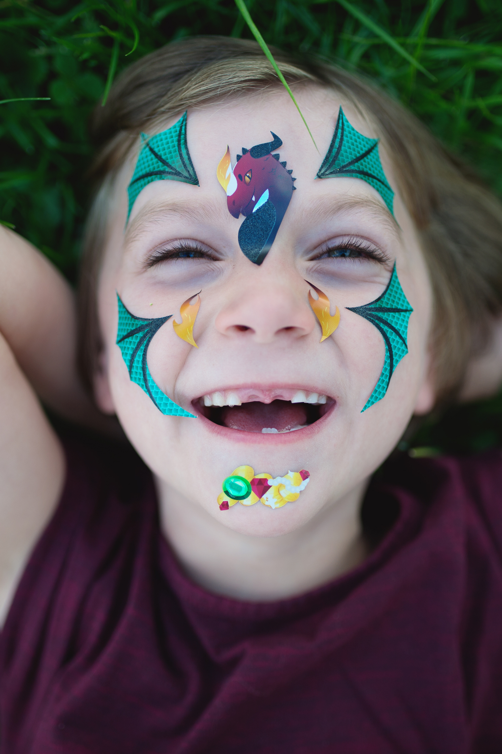 face painting dragon