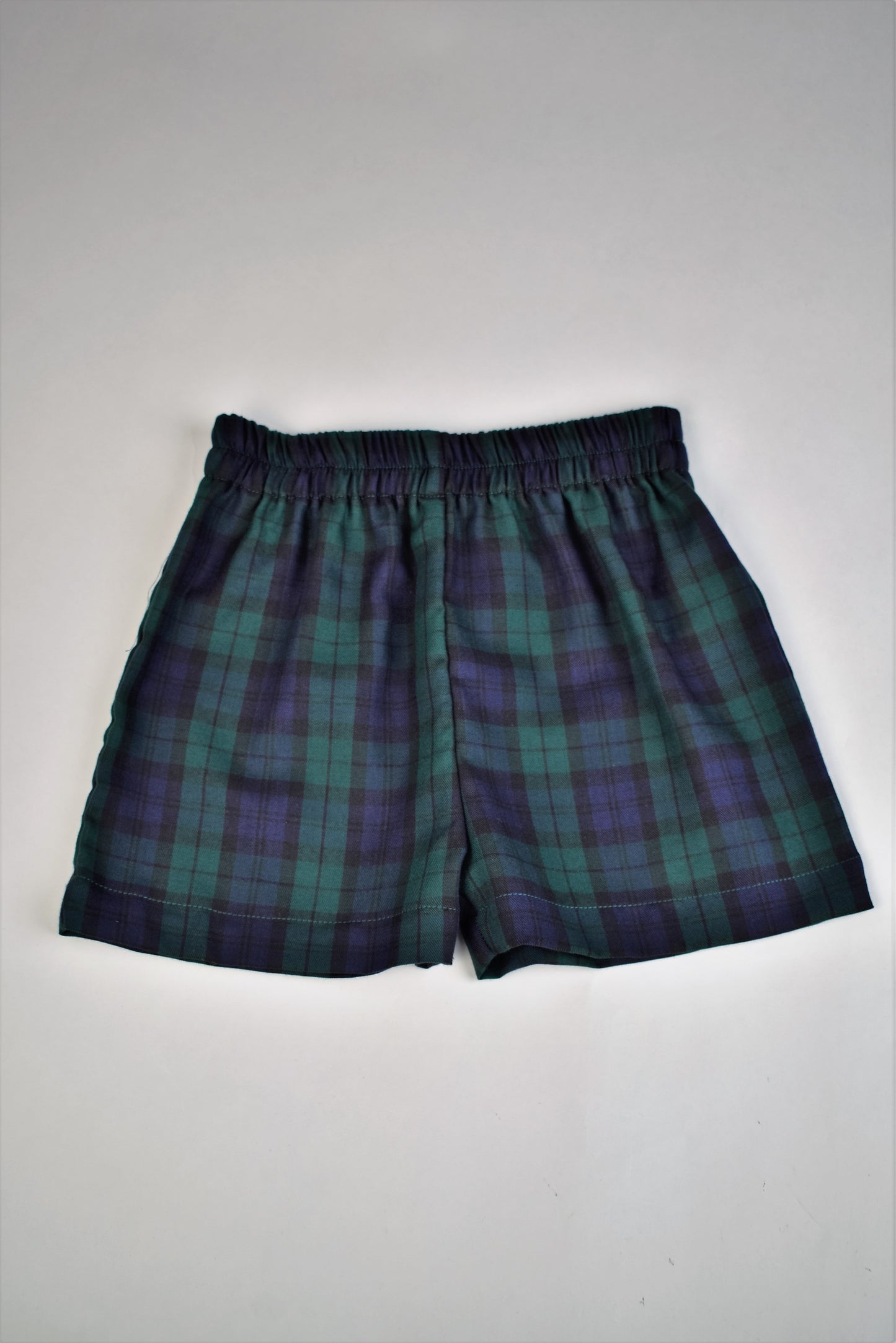 Apple Polo & Plaid Short Set