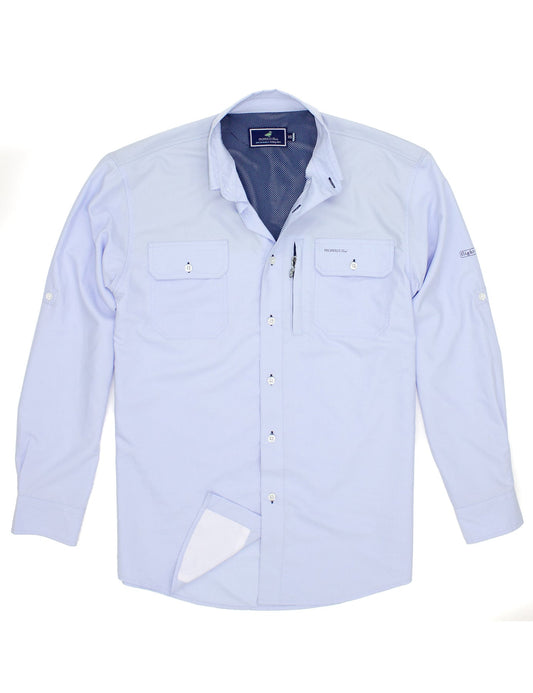 Lt Blue Offshore Fishing Shirt