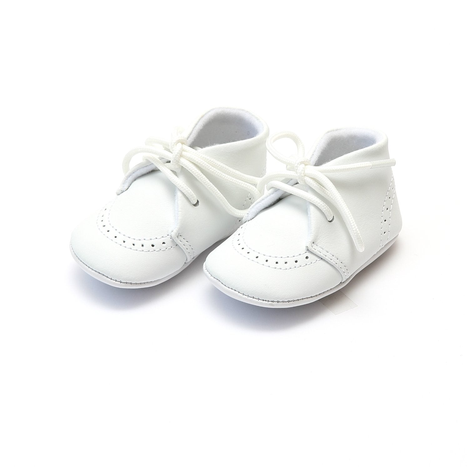 Benny White Lace Up Baby Bootie – Belli Bambini - Main Image