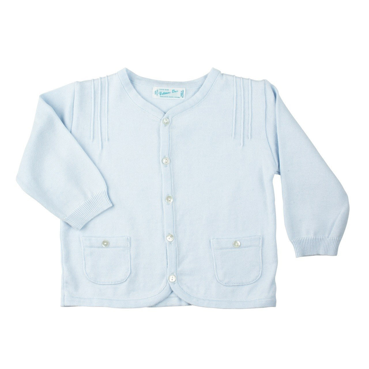 Blue Pocket Knit Cardigan