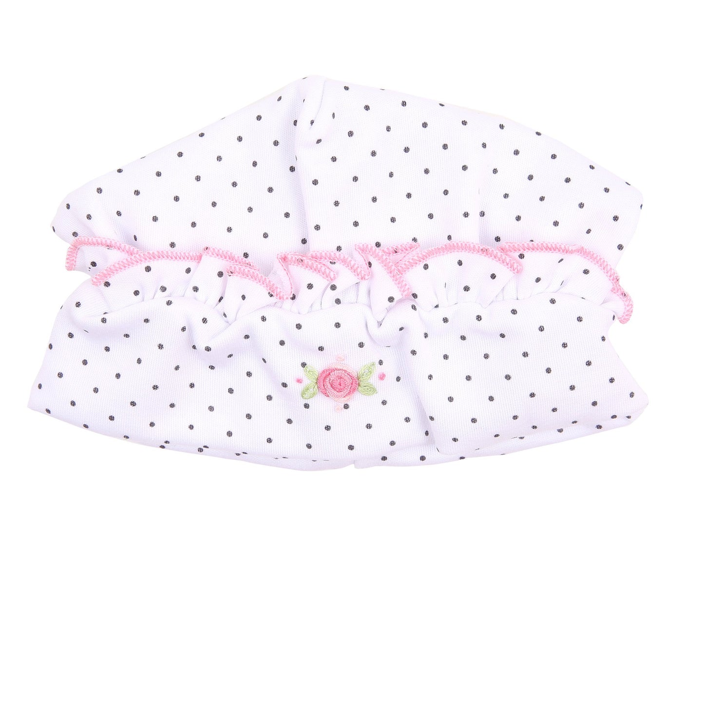 Coco's Classic Embroidered Ruffle Hat